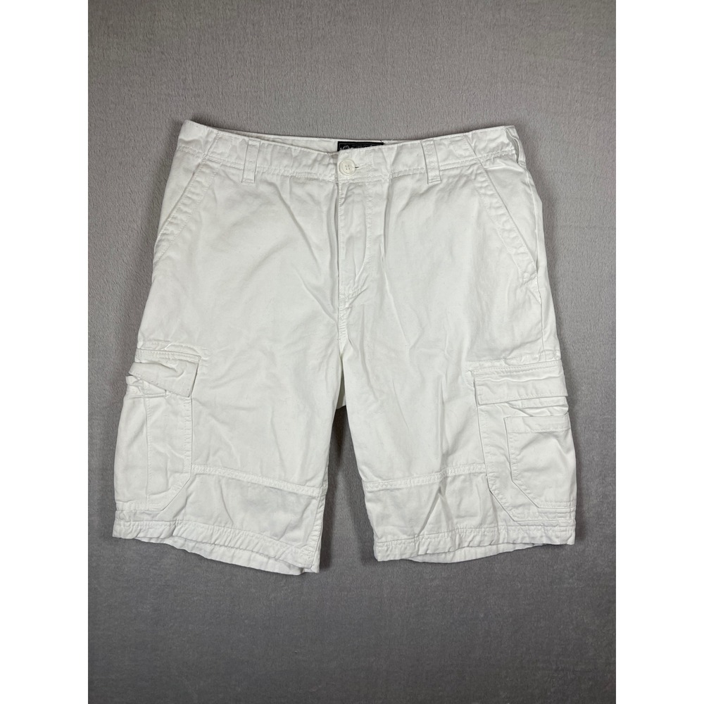 American Rag Mens White Cotton Cargo Shorts Size 32 Utility Casual Summer